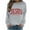 Gray, variant on Christmas Ssweatshirts for Women Xmas JESUS Print Shirts Casual Holiday Long Sleeve Crew Neck Fleece Pullover Tops