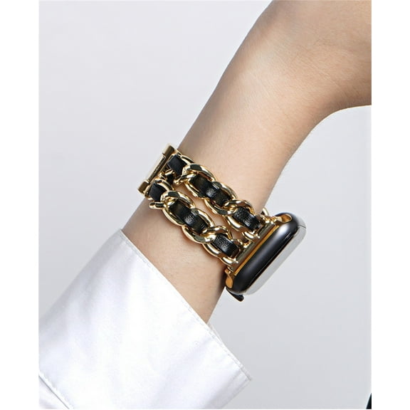 Cuban Link bracelet for Apple watch band 41mm 40mm 38mm 45mm 44mm 42mm Trend Metal belt Bracelet iWatch serie 3 4 5 6 se 7 strap