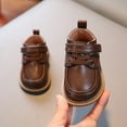 thumbnail image 3 of Dakaela Infant Baby Boys Girls Dress Shoes 12-18 Months Lace up School Uniform Oxfords 2T 3T Leather Wedding Loafers Toddler Walking Crib Shoes Brown Size 6, 3 of 6