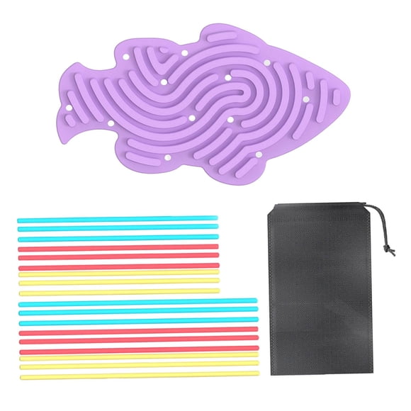 Almohadillas sensoriales antiestrés de silicona, divertidas almohadillas antiestrés, juguete para entrenamiento sensorial calmante. Violeta
