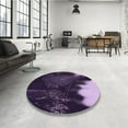 thumbnail image 4 of Ahgly Company Machine Washable Indoor Rectangle Transitional Rich Lilac Purple Area Rugs, 3' x 5', 4 of 7
