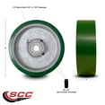 thumbnail image 2 of 6" x 2" Poly Tread on Cast Iron Keyed Drive Wheel - 1/2" Bore – Service Caster, 2 of 2