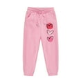 thumbnail image 6 of Girls Hooded Tracksuit 2PC Kids Pullover Sweatshirt Heart Graphics Boys Hoodies Jogging Pants Set 2 Pieces Sweatsuit for Age 2-13 Years Outfits(120 4-5 Years,Pink), 6 of 6