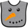 thumbnail image 3 of Inktastic Snowman Face Boys or Girls Baby Bib, 3 of 4
