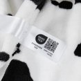 thumbnail image 5 of Cow Print Throw Blanket Non Shedding MilkyPlush™ Fleece 330GSM Thick Blankets Western Room Decor Super Soft Warm for Adults Kids Girl Gifts Bedroom Couch Sofa Travel Black White 40"x50", 5 of 6