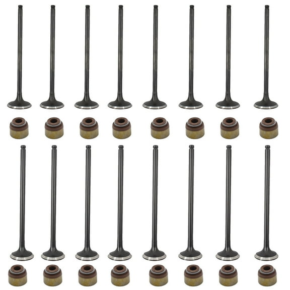 LABLT Exhaust and Intake Valves for 92-05 Honda Civic DEL Sol 1.6L 1.7L SOHC D16Z6 Fits select: 1997-1998,2001-2005 HONDA CIVIC LX