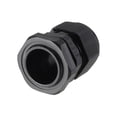 thumbnail image 3 of PG19 Cable Gland Waterproof Plastic Joint Adjustable Locknut Black for 12mm-15mm Dia Cable Wire 2Pcs, 3 of 3