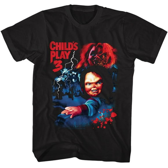Chucky Child's Play Childs Play 3 Black Adult T-Shirt M