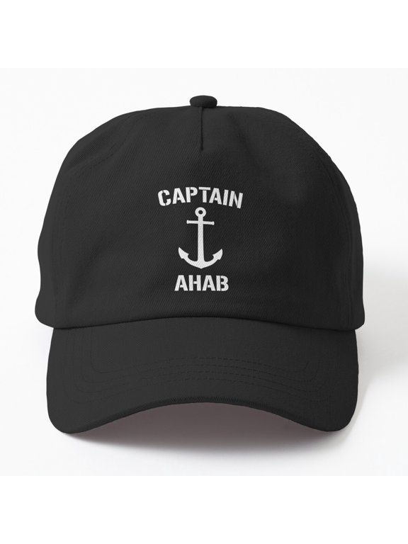 Nautical Captain Ahab Anchor Baseball Cap, Sailing Hat Style
