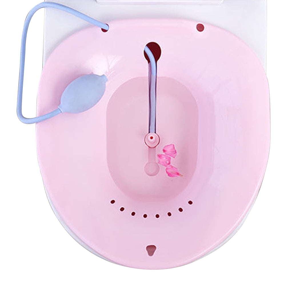 Buy Pudcoco Sitz Bath Tub for Soak and Steam Over the Toilet Seat with ...