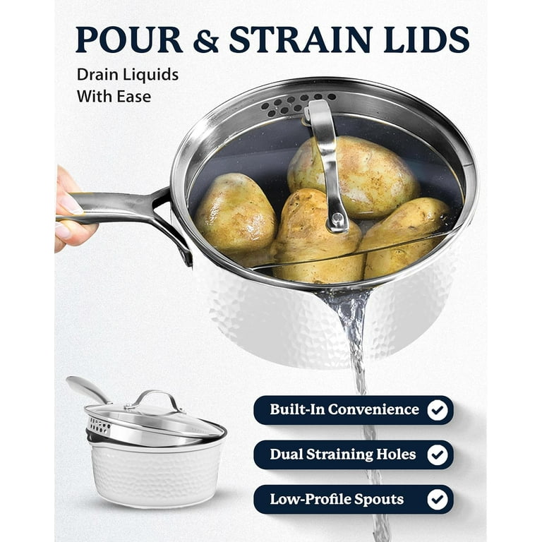 Granitestone Pots and Pans Set Nonstick, 15 Pc Kitchen Cookware Set & Bakeware  Set, Ultra Durable