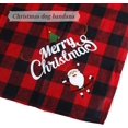 thumbnail image 5 of Paquete de 2 pañuelos navideños para perros, pañuelos navideños a cuadros para perros grandes y medianos, accesorios de ropa navideña para mascotas (rojo, verde), 5 of 5