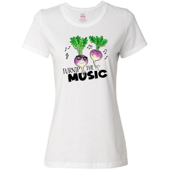 Inktastic Turnip the Music Partying Vegetables Women's T-Shirt