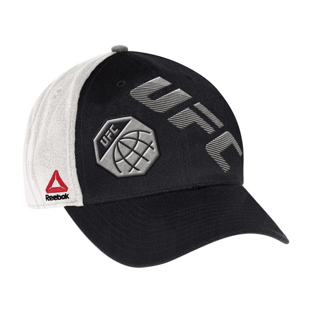 Reebok - Gorra de béisbol para hombre, bordada, estructurada, flexible, color negro, S/M