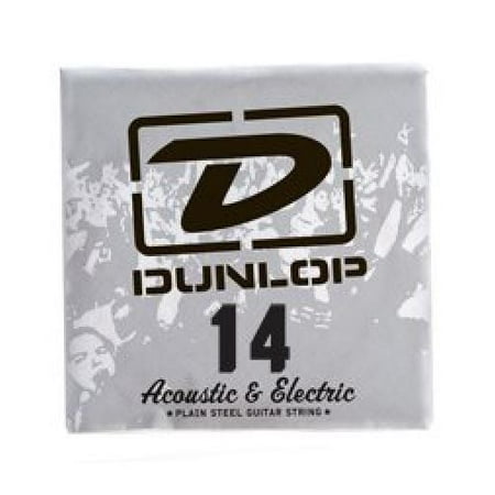 12 Dunlop Acoustic & Electric Single Strings Plain .014