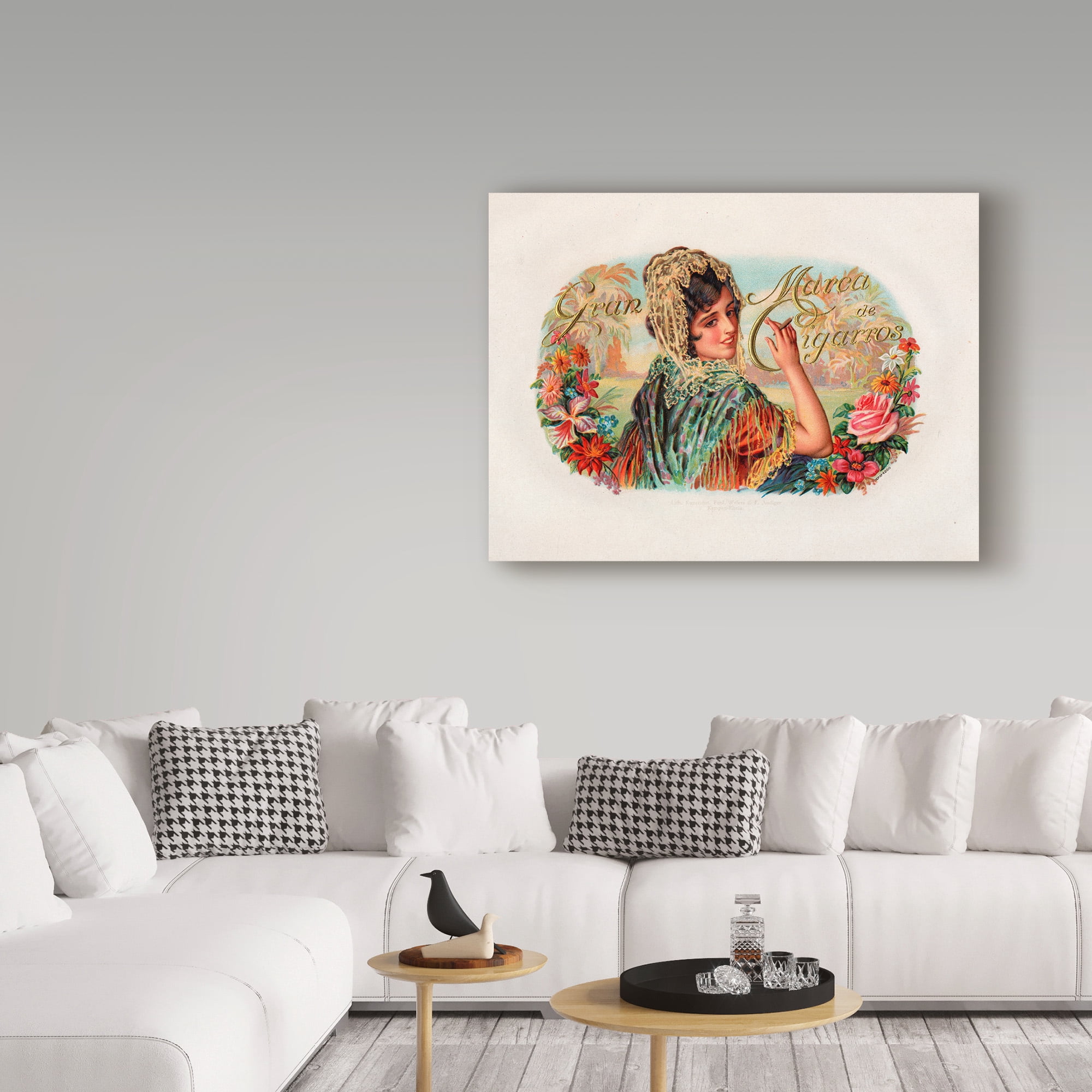 Trademark Fine Art 'Marca De Cigarros' Canvas Art by Art Of The Cigar