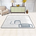 thumbnail image 2 of Minimalist Kitchen Utensils Soft Polyester Area Rug 36''x24'', Non Slip, Memory Foam, Water Absorbent, 2 of 7
