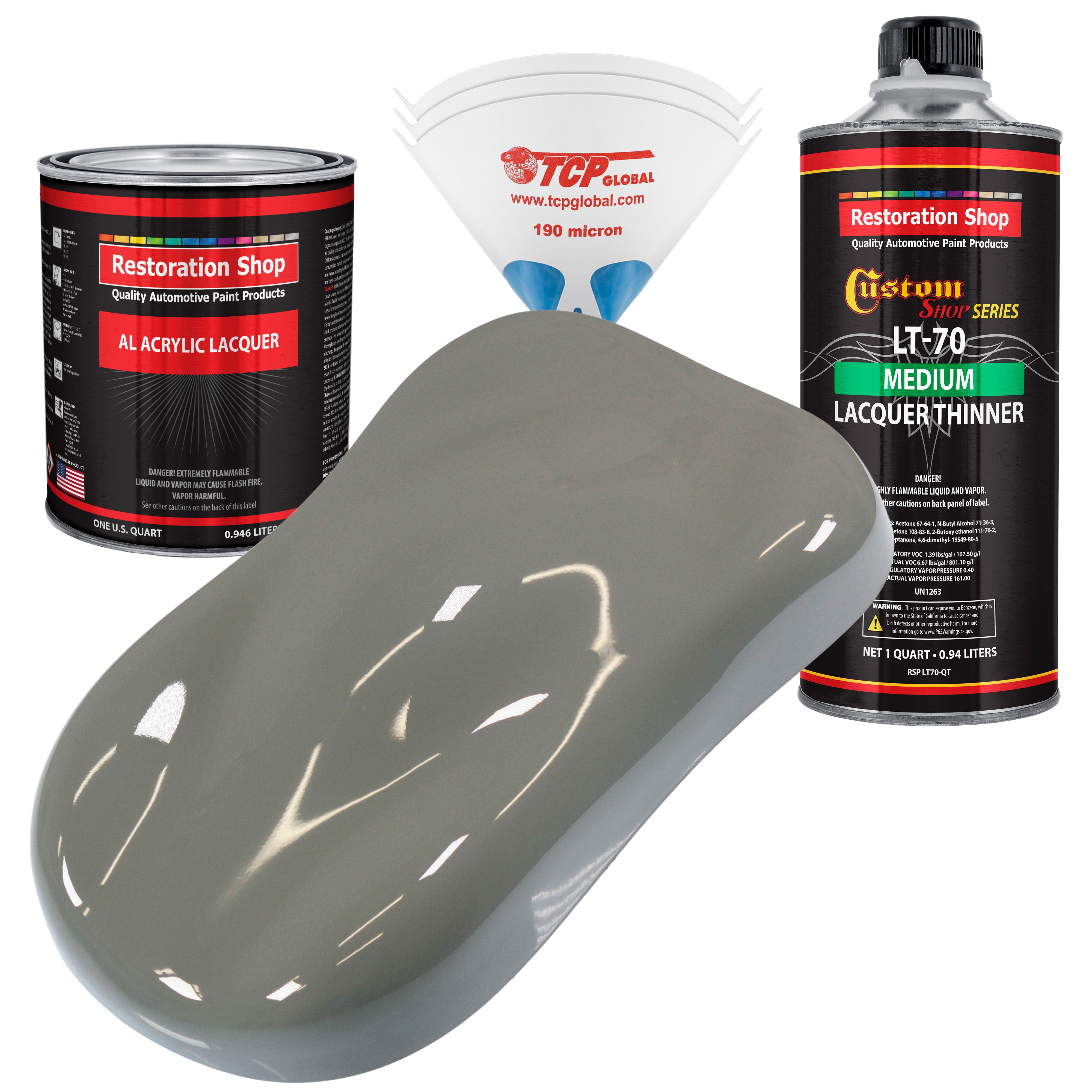 Restoration Shop Dove Gray Acrylic Lacquer Auto Paint Complete