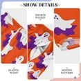 thumbnail image 6 of FORMRS Kids Pajama Pants with Pockets Size 9-10Y Boys Lounge Sleep Bottoms, Orange Cartoon Ghost Pattern, 6 of 8