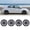 16 inch- Matte Black, variant on 16 inch Hubcaps for 2014-2016 Toyota Corolla Snap-on Silver Lacquer, ABS&PC Material Wheel Rim Covers for Steel Wheels(4-Pack)
