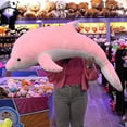 thumbnail image 3 of Delfín de Peluche 150 cm Gigante PELUCHERIA Rosa, 3 of 5