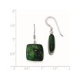 thumbnail image 2 of Boucles d'Oreilles en Argent Sterling 925 Chrysocolla (15x26 mm), 2 of 2