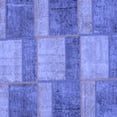 thumbnail image 1 of Ahgly Company Machine Washable Indoor Square Patchwork Blue Transitional Area Rugs, 6' Square, 1 of 4
