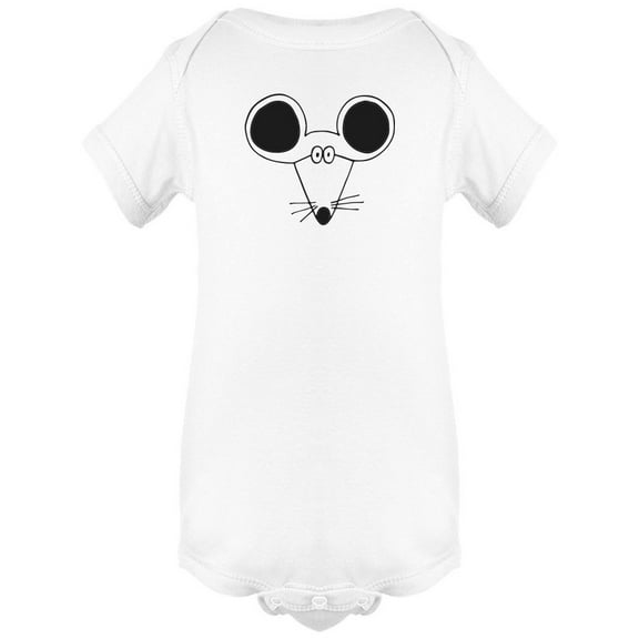 Little Mouse In Baby Art Bodysuit Infant -Image by Shutterstock,  6 Months