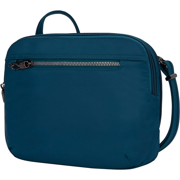 Travelon Women's Anti-Theft Tailored E/w Organizer Travel Purse, Peacock, One Size