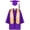 A-Purple, variant on Child Graduation Gown Middle School Stole Red Graduation Gown Tween Ceremony Party Gift 10-12 Years