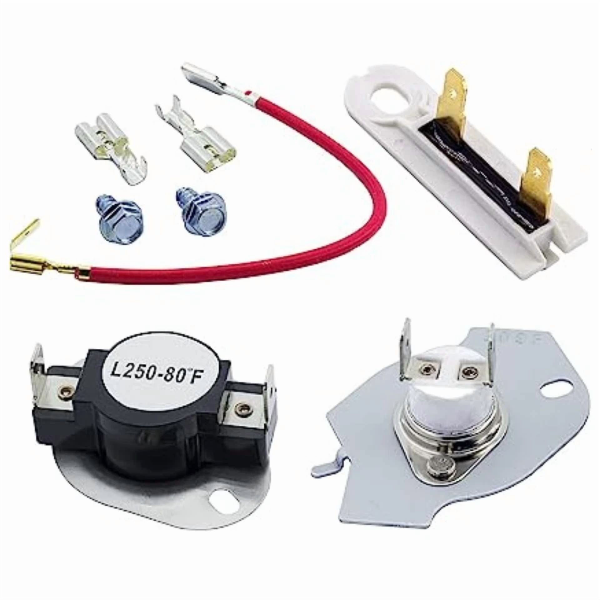 CRESTIN- 279816 & 3392519 Dryer Thermal Cut Out Kit &Fuse For Whirlpool, Sears, 2-Pack