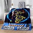thumbnail image 1 of ¡Anime clásico YU GI OH! Manta estampada para pícnic, cálida, bonita manta para cama, suave y cómoda, manta de viaje para el hogar, 1 of 4