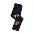 thumbnail image 2 of piuwrlz Little Girls Leggings Slim Summer Children's Casual Pants Dark Blue Size 7Y, 2 of 5