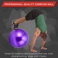 thumbnail image 3 of Inflatable fitness ball, yoga ball for fitness, stability exercise-purple-65cm, 3 of 5