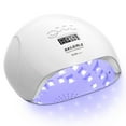 thumbnail image 1 of NAILGIRLS Lámpara de uñas LED UV, luz UV de curado rápido de 150 W para uñas de gel, lámpara de uñas UV profesional 4 ajustes de temporizador con sensor automático, secador de uñas con 36 cuentas de l, 1 of 5