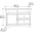 thumbnail image 2 of Sauder Palladia Highboy TV Stand en Cerise, 2 of 3