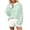 Green #177, variant on Women's Striped Sweatshirt Long Sleeve Crewneck Casual Oversized Pullover Relaxed Fit Fall Top