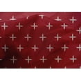 thumbnail image 4 of oneOone Cotton Silk Fabric Plus Sign Kasuri Print Sewing Fabric BTY 42 Inch Wide, 4 of 4