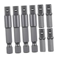 thumbnail image 3 of 8 adaptadores de vástago hexagonal de 1/4" a cuadrado para herramientas eléctricas. Adaptadores de taladro resistentes de 1/4" para taladros, 3 of 8