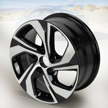 16'' Aluminum Alloy Wheel Rim 64078 for Honda Accord LX 2016 2017, Machined Black