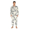 thumbnail image 5 of Adult Christmas Onesie Bear Vector Polar Bear Bicycle Riding Zipper One-Piece Pajamas Unisex with Pockets, 5 of 6