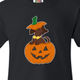 thumbnail image 4 of Inktastic Halloween Dachshund in Pumpkin Youth T-Shirt, 4 of 5