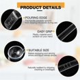 thumbnail image 2 of 10 Pieces 7.8inch 1oz Clear Small Ladle Mini Ladle For Sauce Long Handle Plastic Punch Bowl Ladle S, 2 of 5