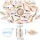 thumbnail image 3 of Dijes de conchas de perla, dijes de conchas marinas, colgantes de conchas marinas naturales de cauri, dijes de verano del mar, dijes de joyería para hacer collares, pulseras y pendientes., 3 of 9