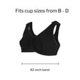 thumbnail image 4 of McKesson Black Cotton-Spandex Surgi-Bra, Post-Surgical Light Compression, 42-inch B, C, D Cups, 1 Ct, 4 of 8