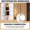 thumbnail image 4 of 12 PCS Wall Mirror Tiles Shatterproof Full Length Unbreakable Extra Thick for Home Gym Dormitory, 4 of 8