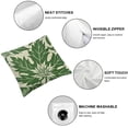 thumbnail image 6 of Shangniulu Fall Pillow Covers Set of 2 Green Pumpkin Throw Pillowcase Thanksgiving Holiday Home Decor Sofa Bedroom Cushion Case Outdoor Indoor Decorations White, 6 of 7