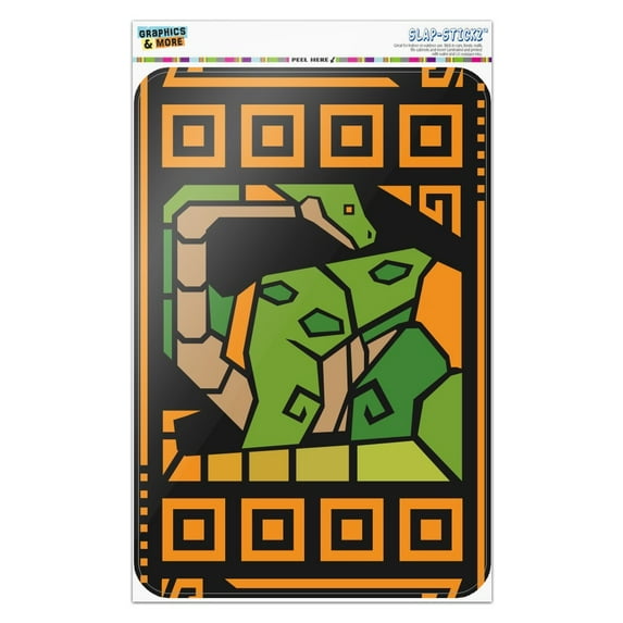 Geometric Apatosaurus Brontosaurus Dinosaur Aztec Mayan Style Home Business Office Sign