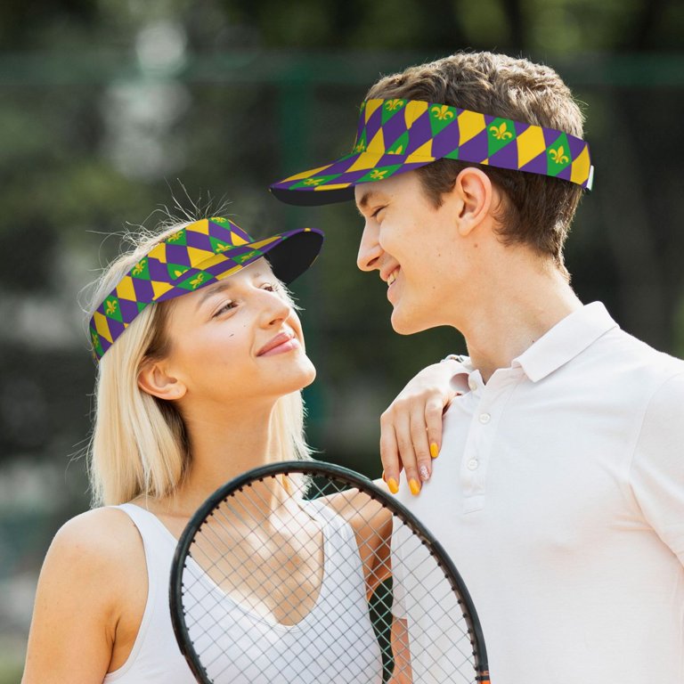 Disketp Mardi Gras Sun Visors For Women Men Unisex Tennis  display picture 2