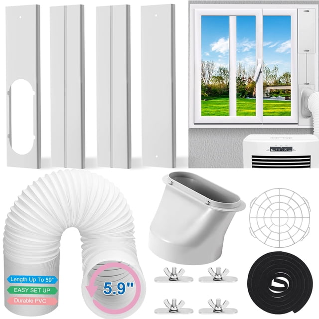 Kit de ventilación de ventana de aire acondicionado portátil WYRJXYB Universal